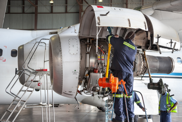 Aircraft maintenance certified safety inspection for private jets and planes