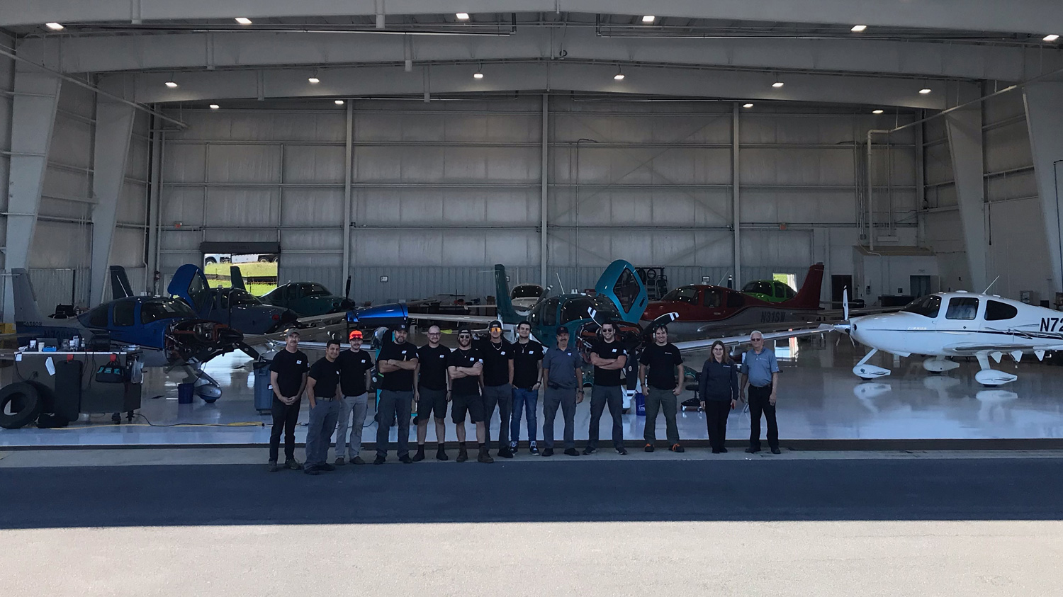 Fly Advanced FBO hangar space at Winchester Regional Airport (OKV) offers aircraft maintenance, charter, and management services